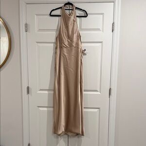 Revelry Veronica Gold Champagne bridesmaid dress PETITE